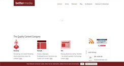 Desktop Screenshot of better-media.de