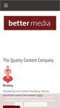 Mobile Screenshot of better-media.de